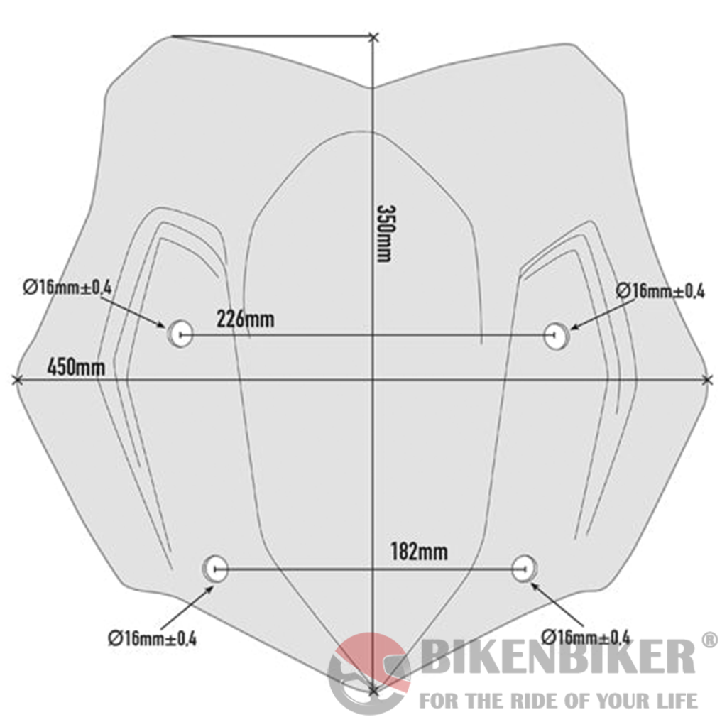 Specific Low Sports Screen for BMW R1200GS/Adventure/R1250GS - Givi