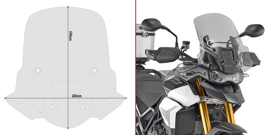 Smoked Windscreen for Triumph Tiger 900 - Givi