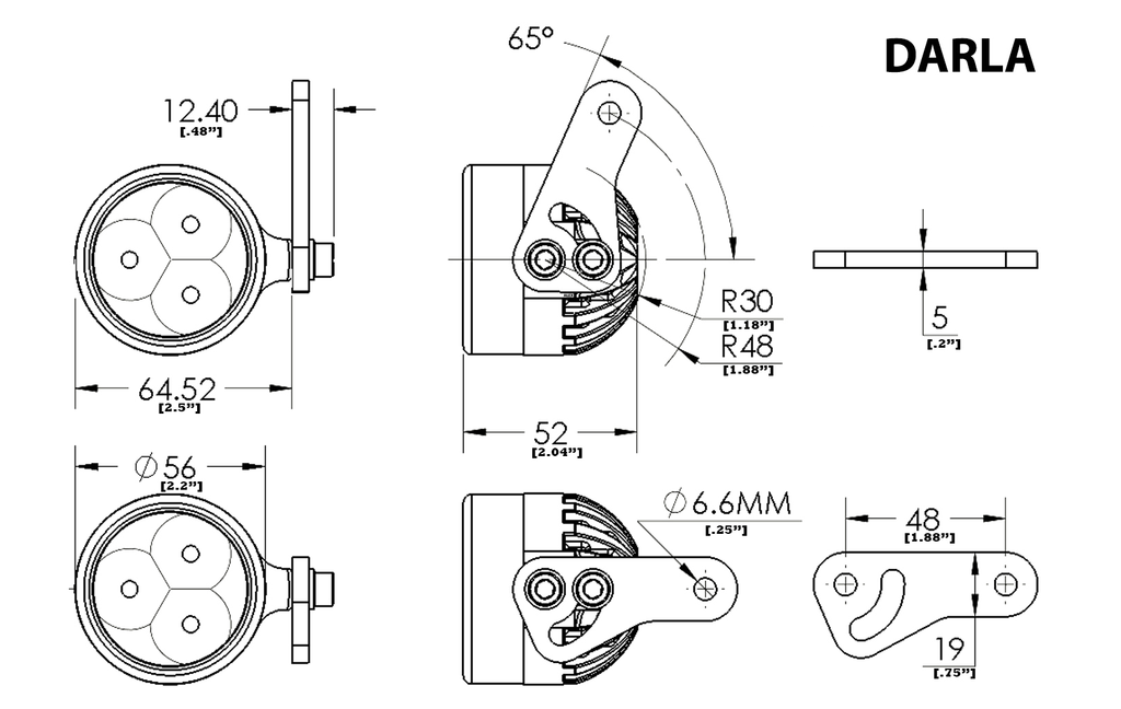 Clearwater Lights Auxiliary LED 4000LU - Darla (Pair)