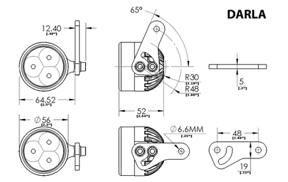 Clearwater Lights Auxiliary LED 4000LU - Darla (Pair)