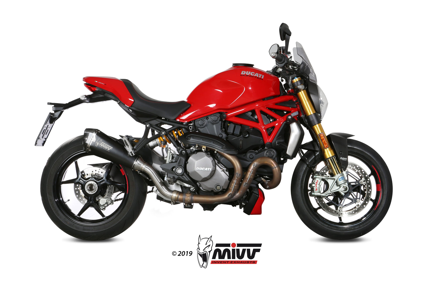 Delta Race Slip On Exhaust for Ducati Monster 821 - Mivv