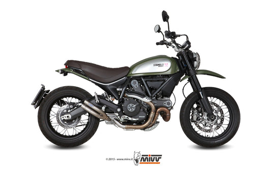 Double Gun Slip On Exhaust for Ducati Scrambler 800 - Mivv