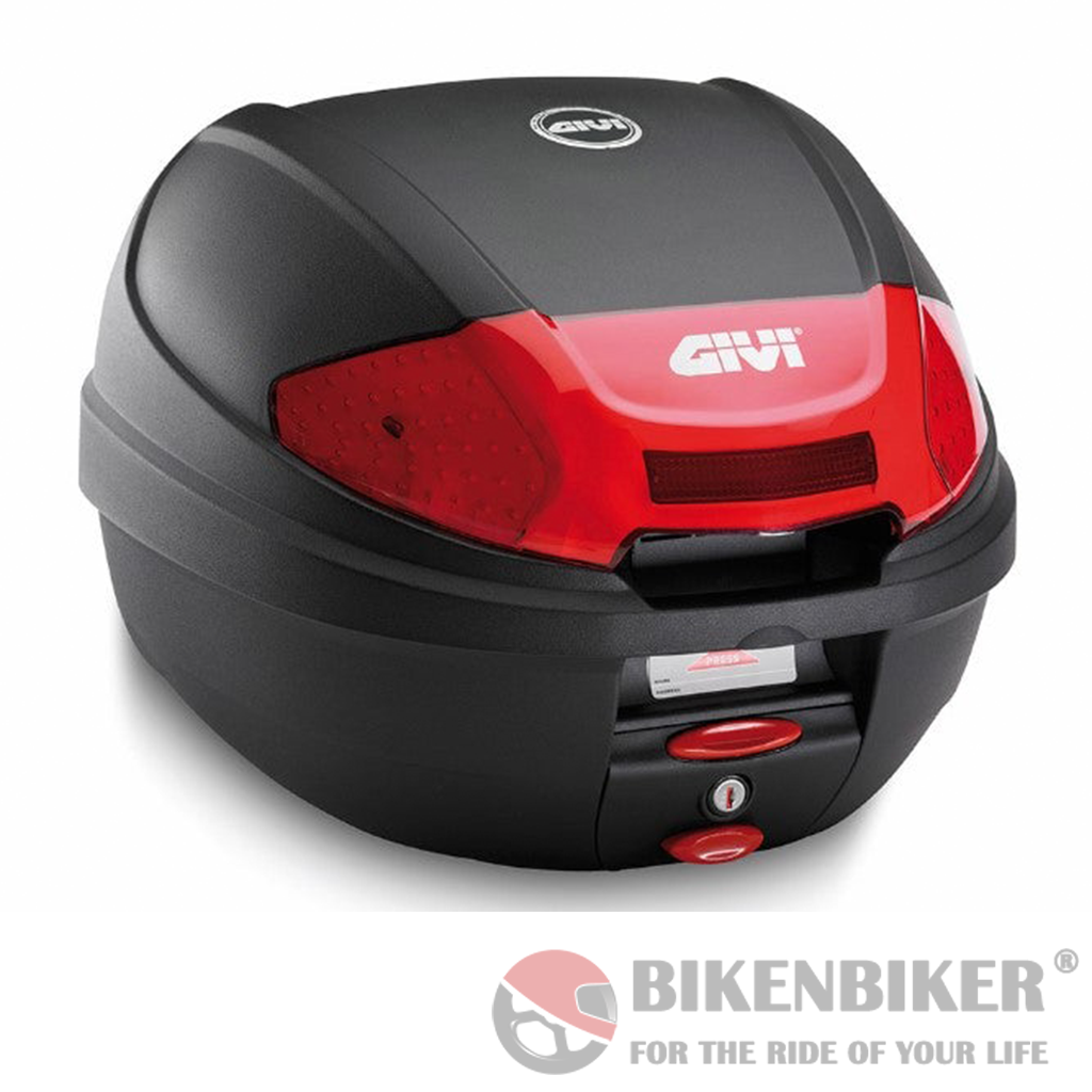 E300N2 Monolock Top Case - Red Reflectors - Givi