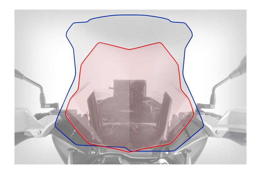 BMW R1200GS GSA/Rallye R1250GSA/GS Windscreen Ergo "Marathon II" (H: 534MM)