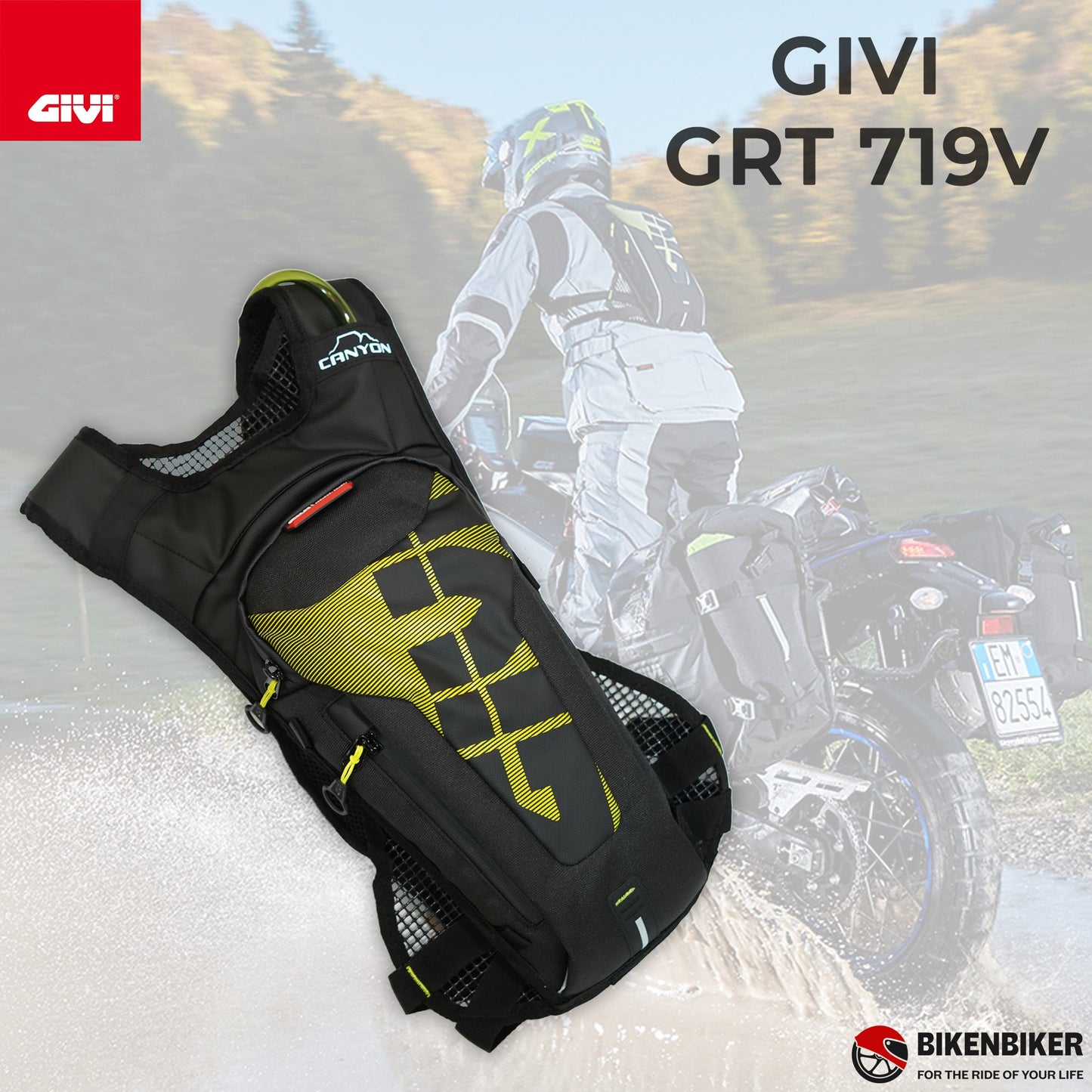 GRT719V Rucksack with Integrated Water Bag, 3 Litres - Givi