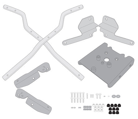 Monokey or Monolock top case Rear Rack for Triumph Tiger Sport 660-Givi