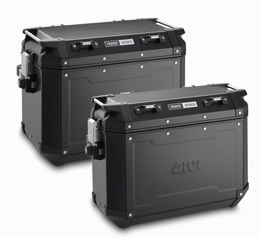 Trekker Outback 48/37 Black Line/Aluminium Side Cases - Givi