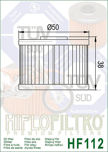 Honda CRF250 Oil Filter - Hi Flo