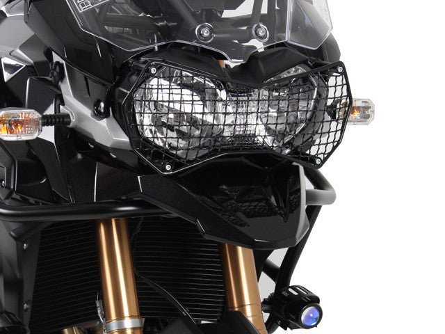 Aux HID Fog Lights Ion Blue Flooter by Hepco Becker - Bike 'N' Biker