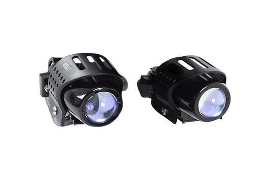 Aux HID Fog Lights Ion Blue Flooter by Hepco Becker - Bike 'N' Biker