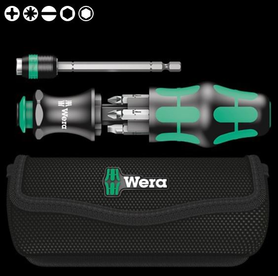 Screwdriver Set - Assorted Portable - Soft Case - Wera Tools