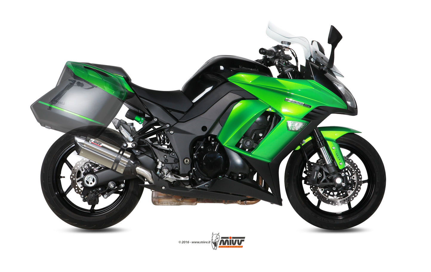 Suono Slip On Exhaust for Kawasaki Ninja 1000 - Mivv