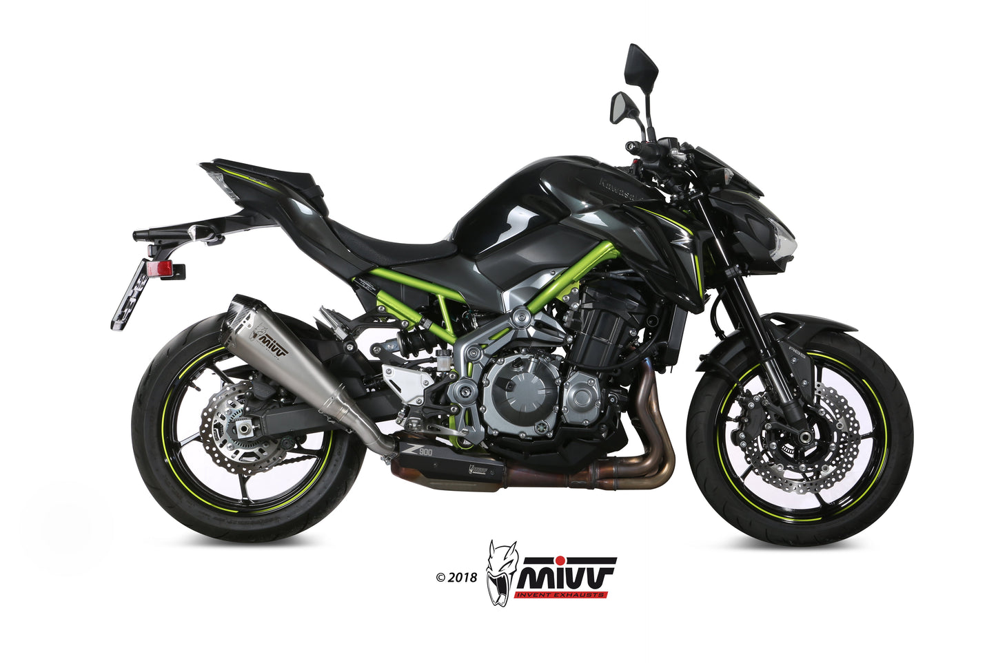 Delta Race Slip On Exhaust for Kawasaki Z900 - Mivv