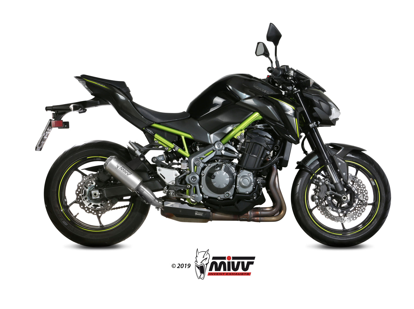 MK3 Slip On Exhaust for Kawasaki Z900 - Mivv