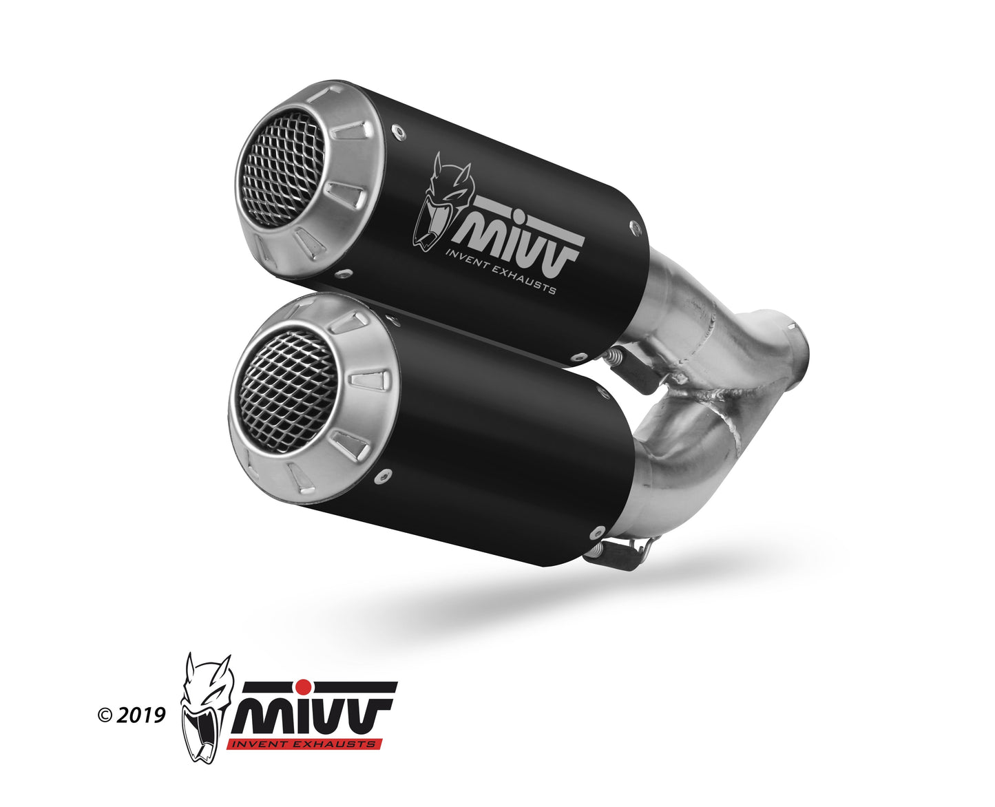 MK3 Dual Slip On Exhaust for Honda CB1000R - Mivv