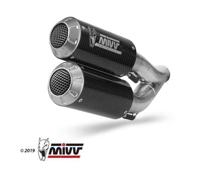 MK3 Dual Slip On Exhaust for Honda CB1000R - Mivv