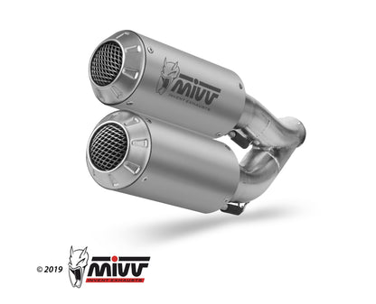 MK3 Dual Slip On Exhaust for Honda CB1000R - Mivv