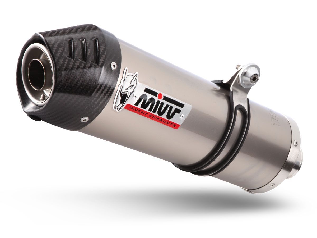 Oval Slip On Exhaust for Benelli TRK502 - Mivv