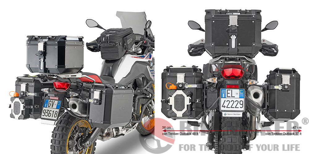 Specific Side Pannier Holder for Trekker Outback Side Cases for BMW F850GS - Givi