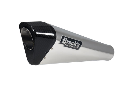 Penta-Carbon Full System 15" Muffler (Polished) Hayabusa (99-20) - Brock's Performance