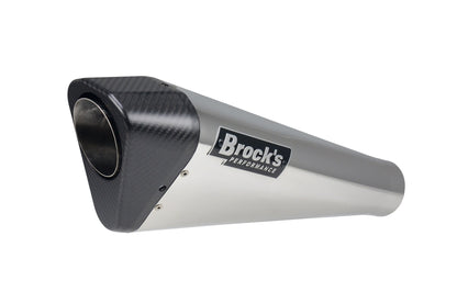 Penta-Carbon Full System 15" Muffler (Polished) Hayabusa (99-20) - Brock's Performance