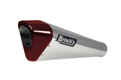 Penta-Carbon Muffler 15" (Polished) S1000RR (15-19) and S1000R (17-20) - Brock's Performance