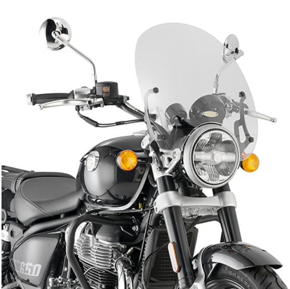 Specific Transparent Windscreen for RE Super Meteor 650 - Givi