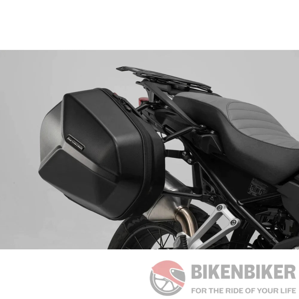 Aero Abs Side Case System With Evo Carriers - Suzuki Vstrom 650 Sw-Motech Side Case