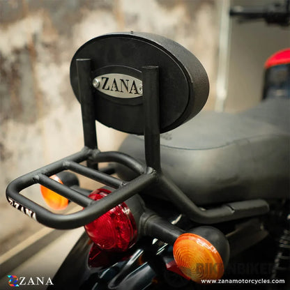 Backrest With Parcel Shelf For Royal Enfield Hunter 350 - Zana Bash Plate