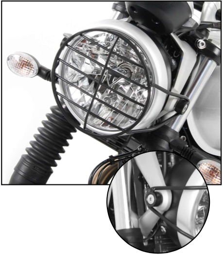 Triumph Street Scrambler Protection - Headlight Grill - Hepco & Becker
