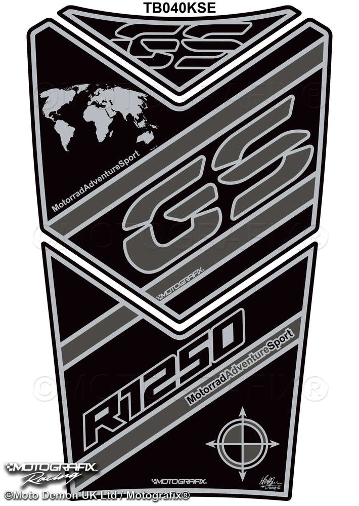 BMW R1250GS Adventure 2019 Motorcycle Tank Pad Protector 3D Gel TB040KSE Motografix