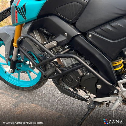 Crash Guard With Sider Black For Yamaha Mt 15 Slider