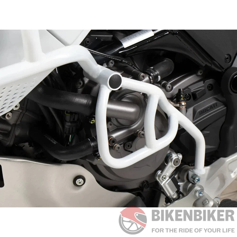 Ducati Desert X 2022+ Protection - Additional Crash Guard Hepco & Becker White Engine