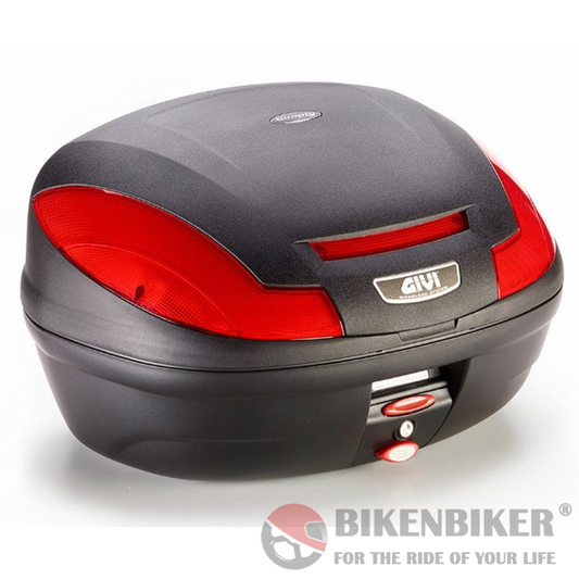 E470 Simply III Monolock Top Case - Red Reflectors - Givi