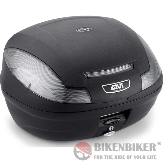 E470 Simply III Monolock Top Case - Smoked Reflectors - Givi