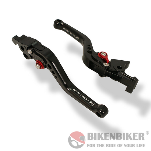 Suzuki V-Strom/Hayabusa Short Clutch and Brake Lever set 2014 - 2016 Evotech Performance