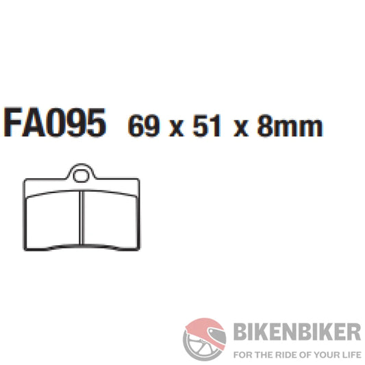 Fa095V Semi-Sintered Brake Pads - Ebc Brakes