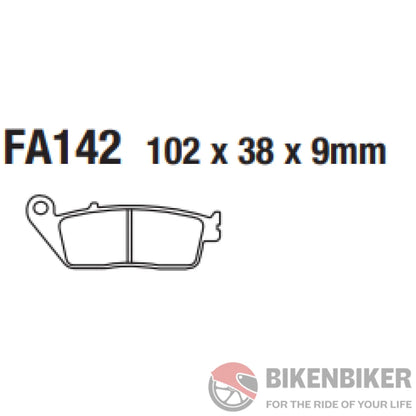 Fa142Hh Sintered Brake Pads - Ebc Brakes