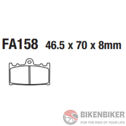 Fa158Hh Sintered Brake Pads - Ebc Brakes