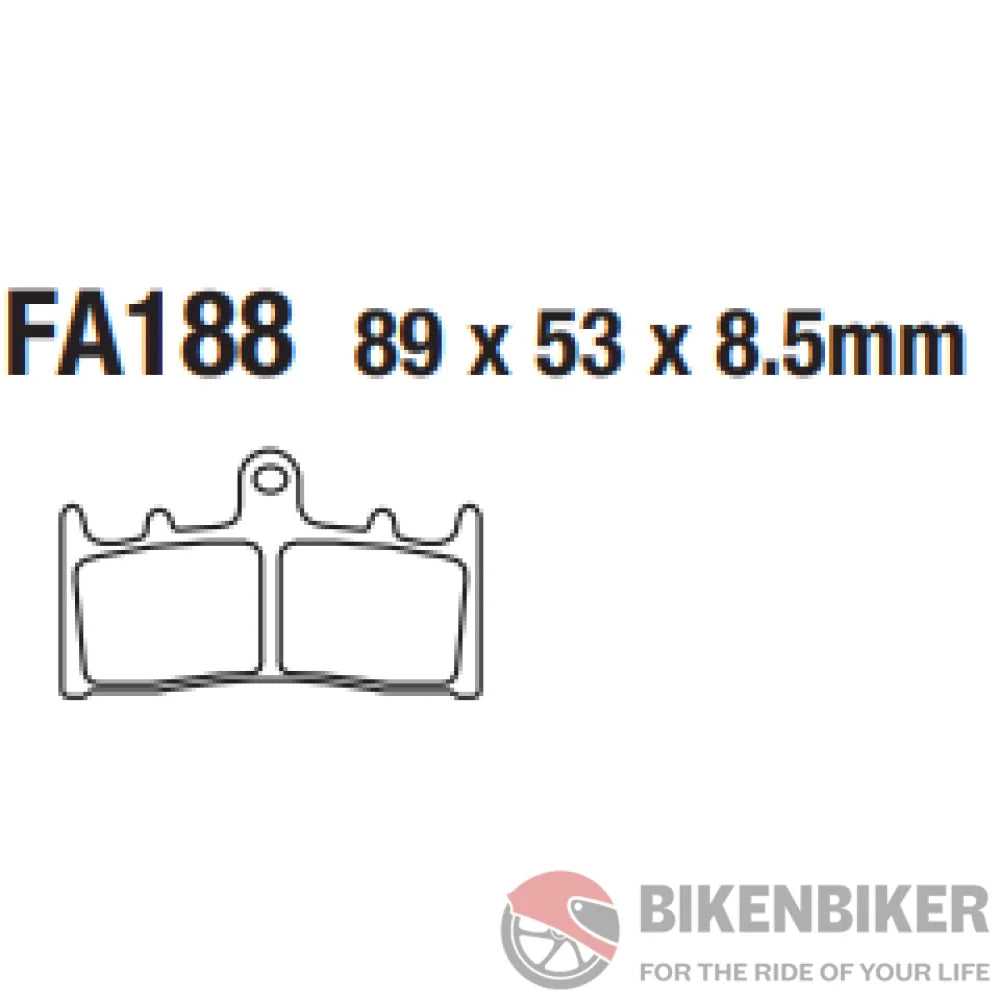 Fa188Hh Sintered Brake Pads - Ebc Brakes