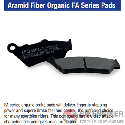 Fa192V Semi Sintered Brake Pads - Ebc