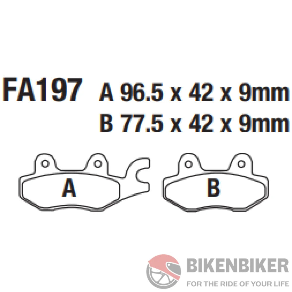 Fa197Hh Sintered Brake Pads - Ebc Brakes