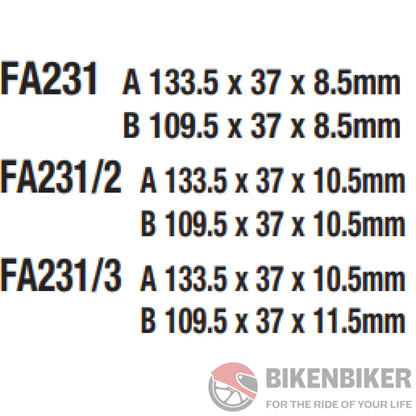 Fa231Hh Fully Sintered Brake Pads - Ebc Brakes