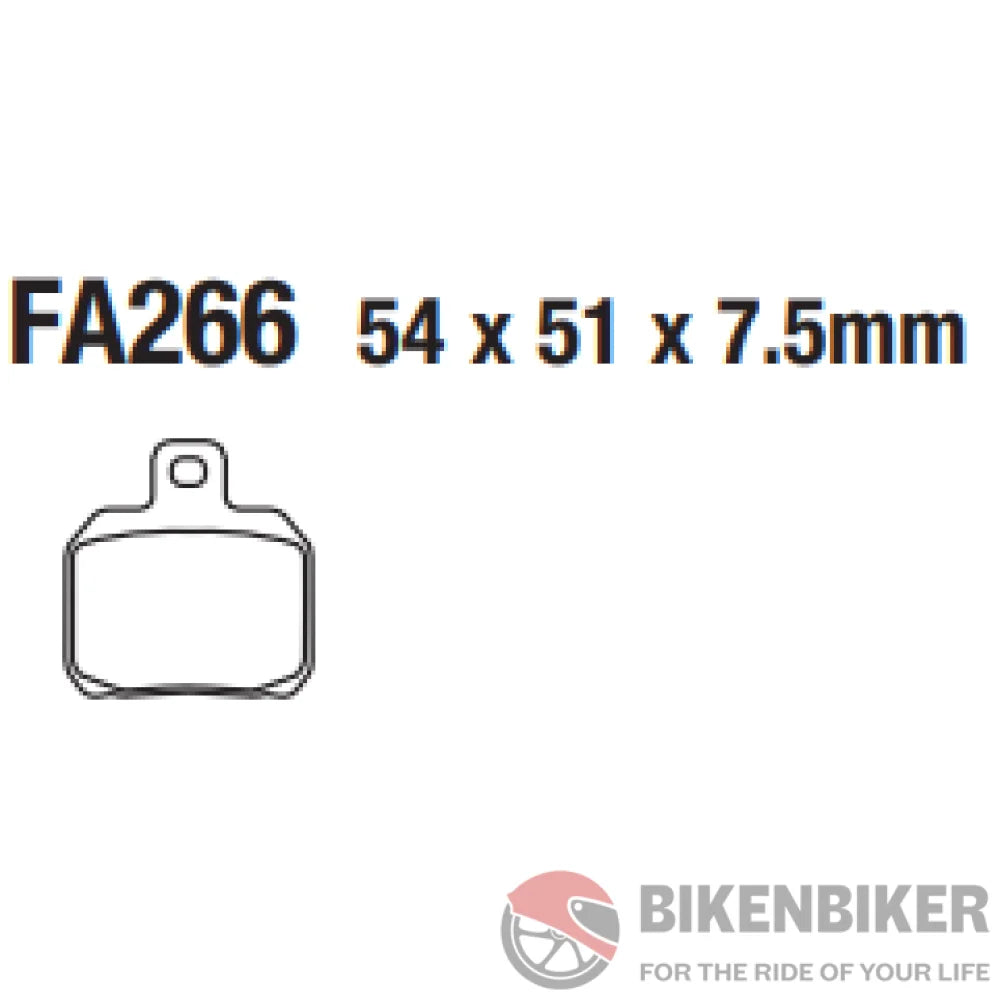 Fa266Hh Fully Sintered Brake Pads - Ebc Brakes