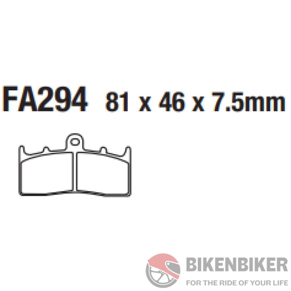 Fa294Hh Fully Sintered Brake Pads - Ebc Brakes