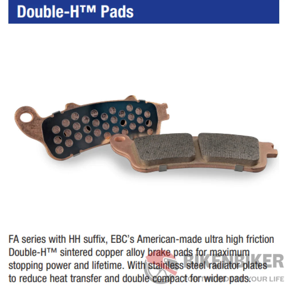 Fa322/4Hh Fully Sintered Brake Pads - Ebc Brakes