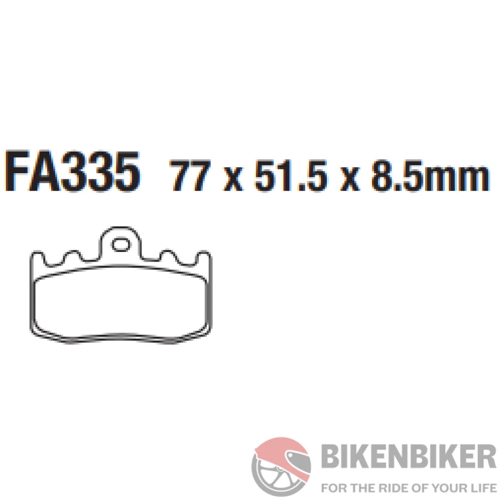 Fa335Hh Fully Sintered Brake Pads - Ebc Brakes