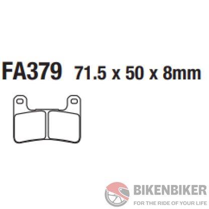 Fa379Hh Fully Sintered Brake Pads - Ebc Brakes