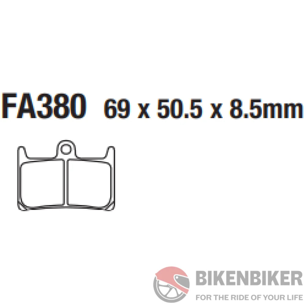 Fa380Hh Fully Sintered Brake Pads - Ebc Brakes