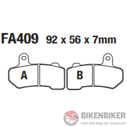 Fa409Hh Fully Sintered Brake Pads - Ebc Brakes